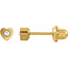 Load image into Gallery viewer, 24K Gold-Washed Stainless Steel Imitation Crystal Piercing Earrings
