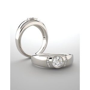 Men's Bezel-Set Ring