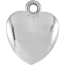 Charger l&#39;image dans la galerie, Sterling Silver 10.85x8.9 mm Puffed Heart Charm
