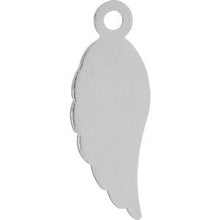 Load image into Gallery viewer, 14K White 19.7x5.5 mm Angel Wing Dangle
