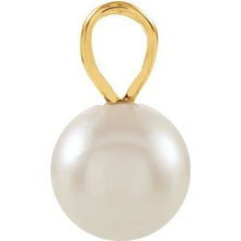 Load image into Gallery viewer, 14K Yellow Akoya Cultured Pearl Pendant
