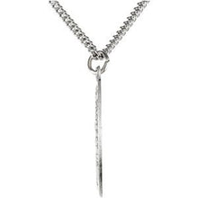 Load image into Gallery viewer, Sterling Silver 19x14 mm Oval St. Christopher 18&quot; Necklace
