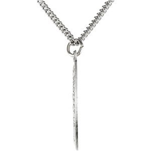 Sterling Silver 19x14 mm Oval St. Christopher 18" Necklace