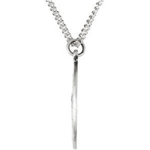 Charger l&#39;image dans la galerie, Sterling Silver 25x18 mm Oval St. Christopher 24&quot; Necklace
