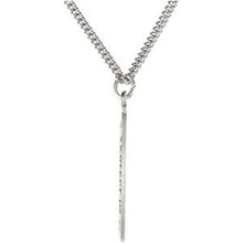 Load image into Gallery viewer, Sterling Silver 21.5x14.5 mm Oval St. Christopher 18&quot; Necklace
