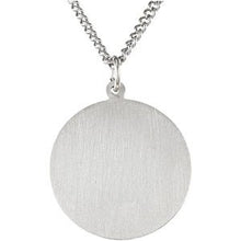 Charger l&#39;image dans la galerie, Sterling Silver 33 mm St. Christopher Medal 24‚Äù Necklace
