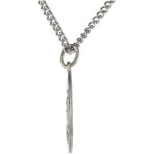 Load image into Gallery viewer, Sterling Silver 12 mm St. Christopher Medal 18‚Äù Necklace
