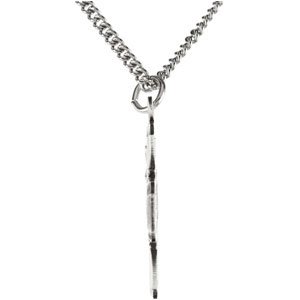 Sterling Silver 19x17.7 mm Four-Way Cross Medal 18" Necklace
