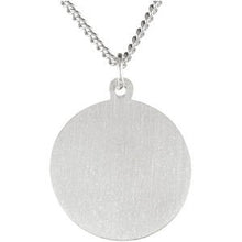 Charger l&#39;image dans la galerie, Sterling Silver 25 mm St. Michael Medal Necklace
