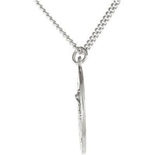 Charger l&#39;image dans la galerie, Sterling Silver 25 mm St. Michael Medal Necklace
