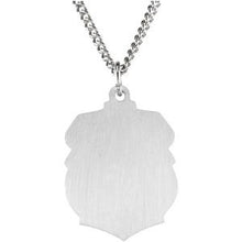 Load image into Gallery viewer, Sterling Silver 16.5x14 mm St. Michael Medal 18&quot; Necklace
