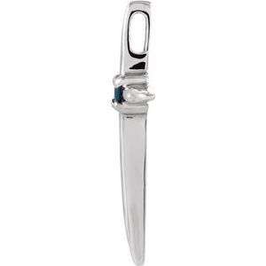 Solitaire Cross Pendant   
