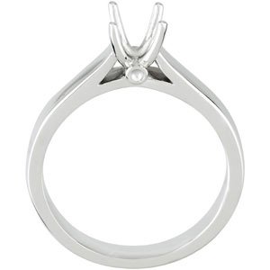 Accented Solitaire Engagement Ring  