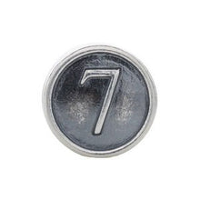 Charger l&#39;image dans la galerie, Sterling Silver Numeral #7 Cylinder Bead
