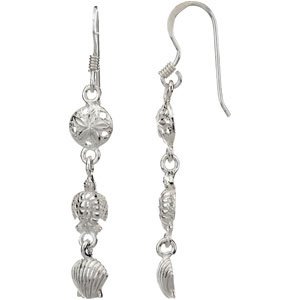 Mini Turtle and Shell Earrings