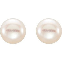 Load image into Gallery viewer, Freshwater Cultured Pearl Stud Earrings
