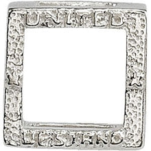 Load image into Gallery viewer, Sterling Silver United We Stand Frame Spacer
