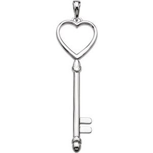 Key & Heart Pendant