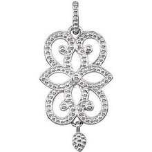 Load image into Gallery viewer, Sterling Silver Floral-Inspired Pendant
