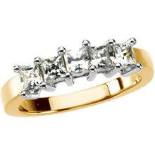 Load image into Gallery viewer, 14K Yellow &amp; White 2 CTW Diamond Anniversary Band
