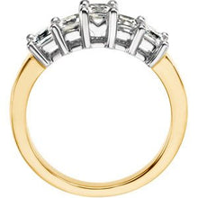 Load image into Gallery viewer, 14K Yellow &amp; White 1 CTW Diamond Anniversary Band
