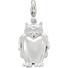 Charger l&#39;image dans la galerie, Sterling Silver Owl Charm
