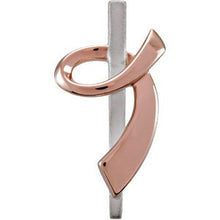 Load image into Gallery viewer, Sterling Silver 28.5 mm Ribbon of Courage Pendant

