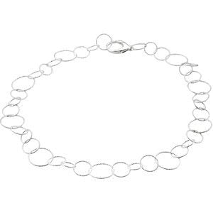 1 mm Sterling Silver Twisted link Chain