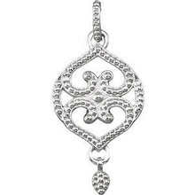 Load image into Gallery viewer, Sterling Silver Granulated Design Pendant
