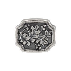 Sterling Silver 11.7x9.6 mm Holly Bead