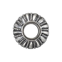 Load image into Gallery viewer, Sterling Silver 11.25x10.45 mm Round Vintage-Style Bead
