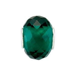 Kera¬Æ Teal Faceted Glass Bead