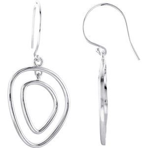 Sterling Silver Open Silhouette Earrings