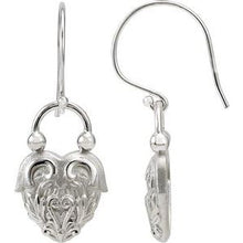 Load image into Gallery viewer, Sterling Silver Vintage-Style Heart Design Earrings
