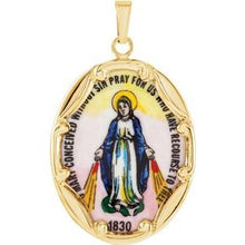 Load image into Gallery viewer, Hand Painted Porcelain Miraculous Medal
