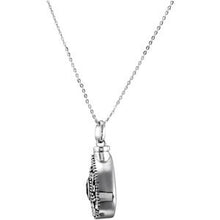 Charger l&#39;image dans la galerie, Sterling Silver 6x4 mm Pear June Ash Holder Birthstone 18&quot; Necklace
