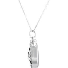 Charger l&#39;image dans la galerie, Sterling Silver 6x4 mm Pear April Ash Holder Birthstone 18&quot; Necklace
