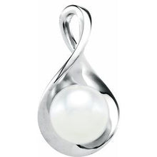 Load image into Gallery viewer, Sterling Silver Freshwater Cultured Pearl Freeform Pendant
