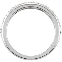 Charger l&#39;image dans la galerie, Bague anniversaire platine 1/3 CTW Diamond
