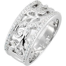Charger l&#39;image dans la galerie, Bande d&#39;anniversaire en diamant jaune 3/8 CTW 14K
