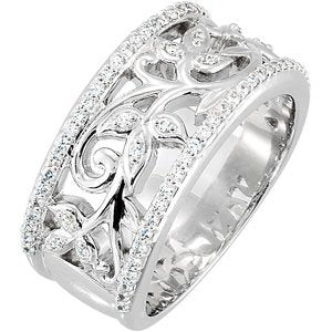 Bande d'anniversaire en diamant jaune 3/8 CTW 14K