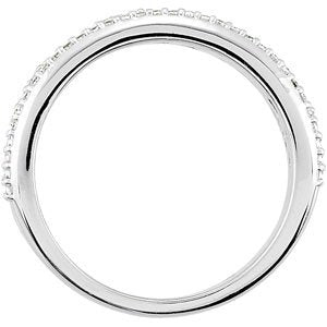 Jonc anniversaire en diamant 14K blanc 3/8 CTW