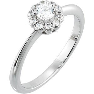 18K Yellow 1/2 CTW Diamond Engagement Ring