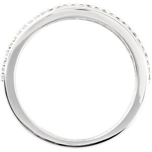 14K White 9/10 CTW Diamond Anniversary Band