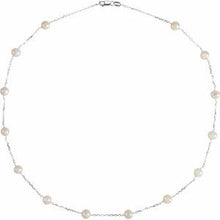 Load image into Gallery viewer, Pearl Station Necklace or Bracelet

