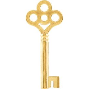 14K Yellow Key Charm