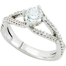 Load image into Gallery viewer, Continuum Silver 9/10 CTW Diamond Engagement Ring
