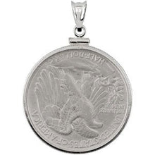 Load image into Gallery viewer, Sterling Silver Walking Liberty 1/2 Dollar Coin Pendant
