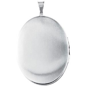 Oval Locket with Cross