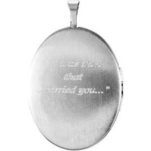 Load image into Gallery viewer, Oval Locket with Footprints
